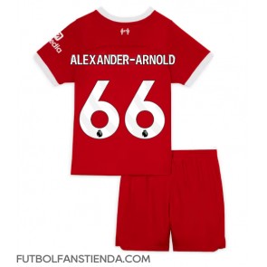 Liverpool Alexander-Arnold #66 Primera Equipación Niños 2023-24 Manga Corta (+ Pantalones cortos)